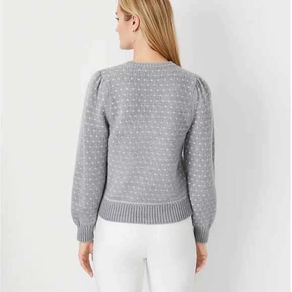 Ann Taylor Bird’s Eye Sweater Sz. M - Picture 2 of 9
